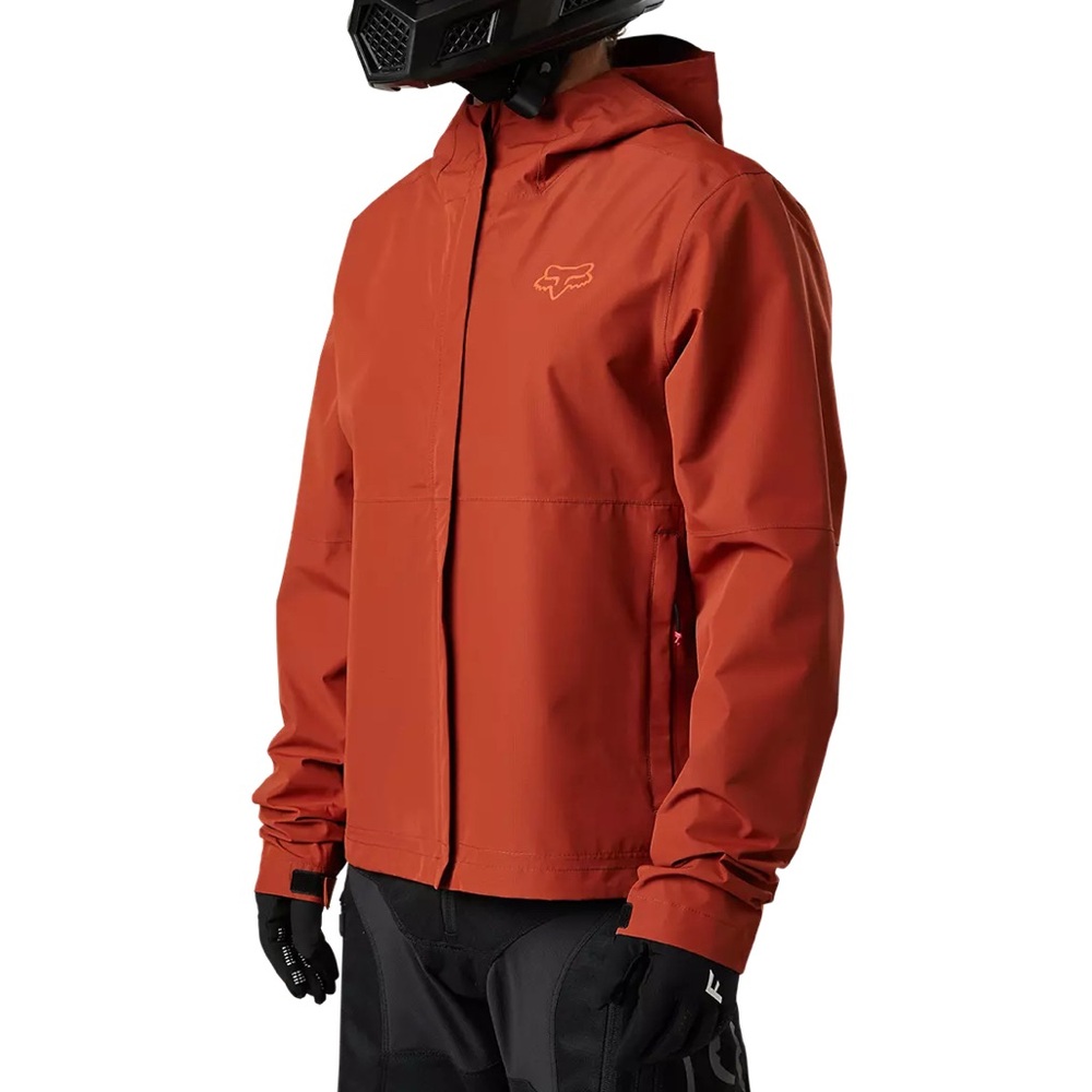 Fox Racing Moto Ranger Packable Rain Jacket - Small Orange Rust